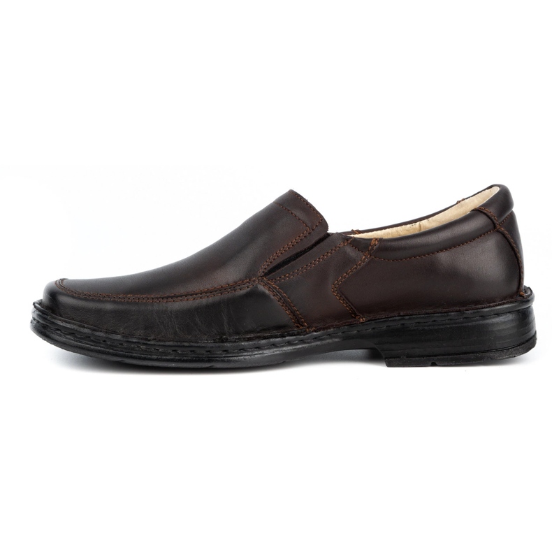 WASAK Pantofi slip-on pentru bărbați din piele 0114W maro 1
