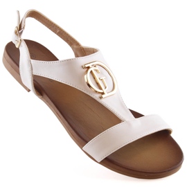 Potocki Sandale confortabile dama albe plate S.Barski Kv 5541-32 1 Potocki Sandale confortabile dama albe plate S.Barski Kv 5541-32 1