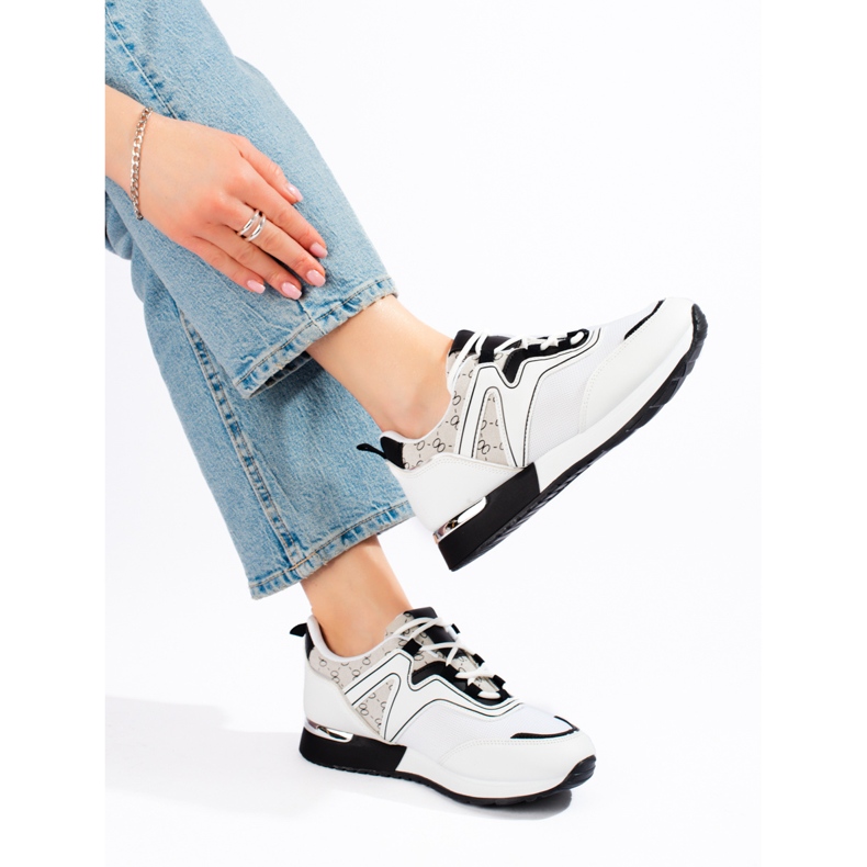 Pantofi sport dama alb negru Shelovet 2