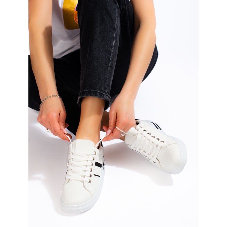 Pantofi sport de damă Shelovet albi 2