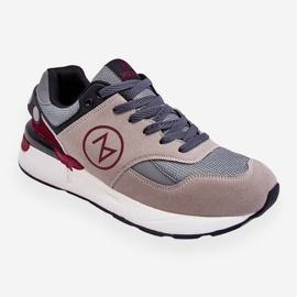 Mckeylor Pantofi sport cu șireturi pentru bărbați, gri și negru Stephen 1