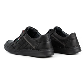 Olivier Pantofi casual barbati din piele 297GT negru 4