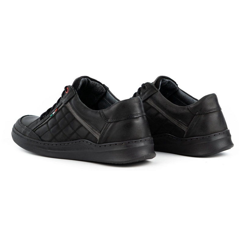 Olivier Pantofi casual barbati din piele 297GT negru 4