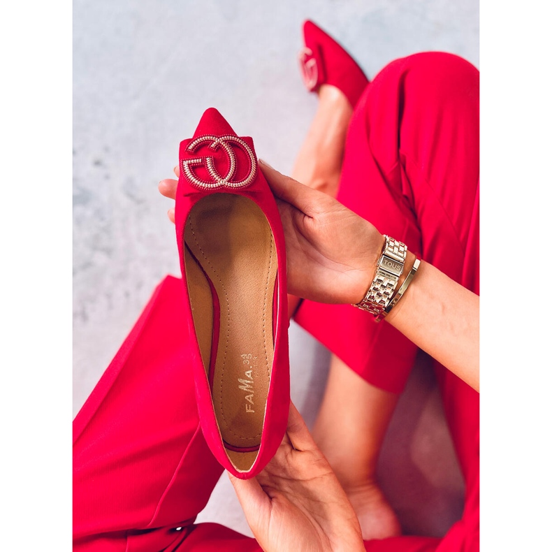 BM Balerine migdale nas roșu FM3107A Roșu 1