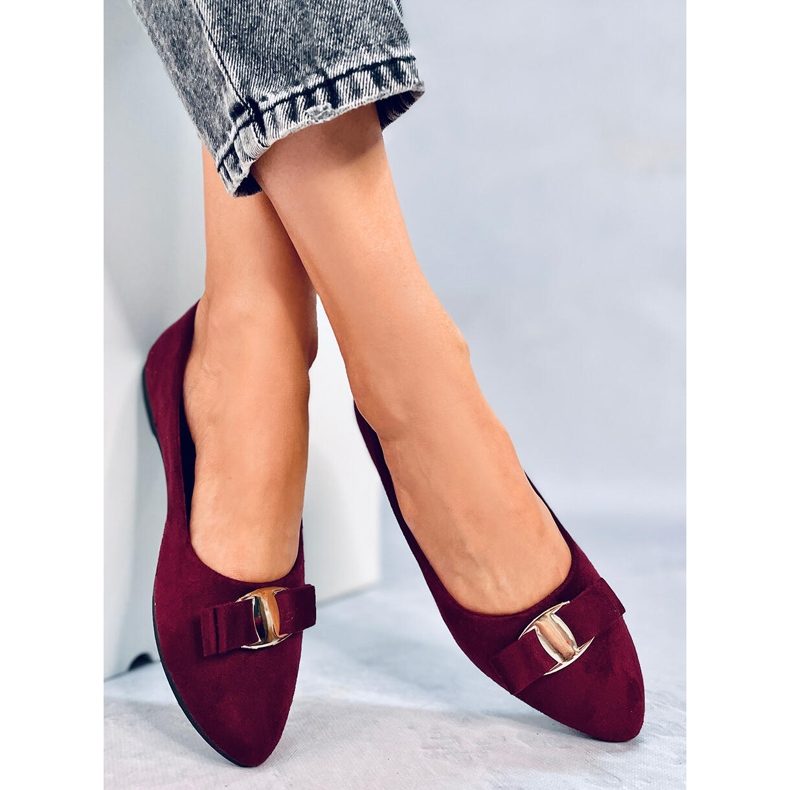 Balerini dama Janya Wine Red roșu 2 Balerini dama Janya Wine Red roșu 2