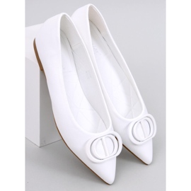 Balerini Falana White migdale alb 1 Balerini Falana White migdale alb 1