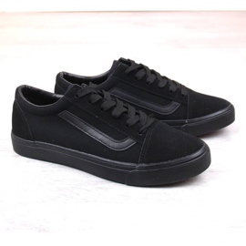 Tenisi sportivi negri Atletico din material textil negru 1