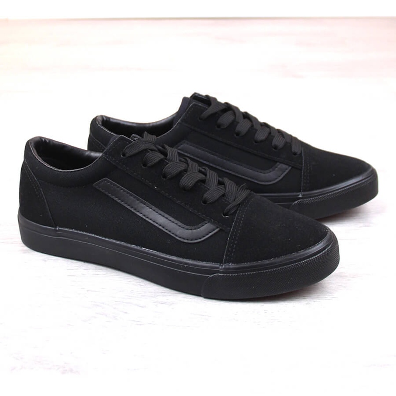 Tenisi sportivi negri Atletico din material textil negru 1