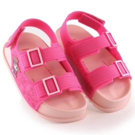 Sandale roz confortabile pentru fete Paw Patrol Zaxy JJ385015 07GR21BR 2