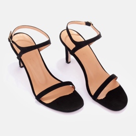 Marco Shoes Sandale cu toc înalt negru 1