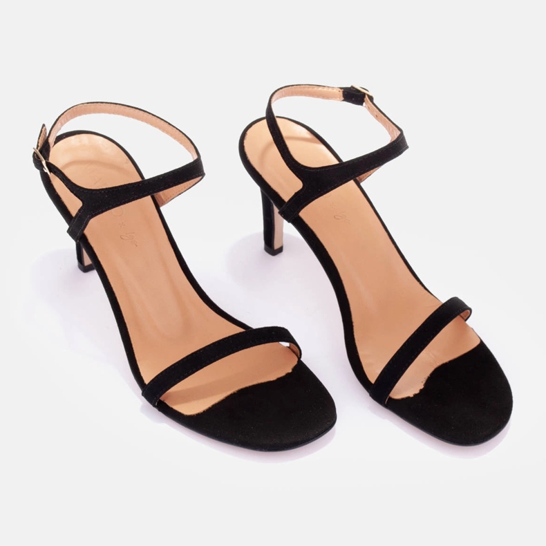 Marco Shoes Sandale cu toc înalt negru 1