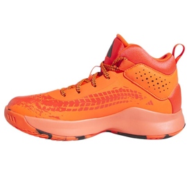 Pantofi de baschet adidas Cross Em Up 5 K Wide Jr HQ8494 portocale portocale si rosii 1