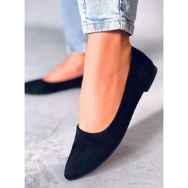 Seastar Balerini cu inserție din piele Keys Black negru 2 Seastar Balerini cu inserție din piele Keys Black negru 2