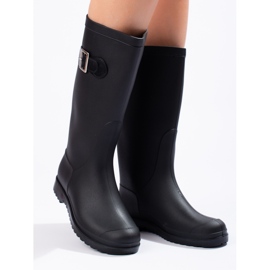 SHELOVET Matt Galoshes With Cataramă negru 2