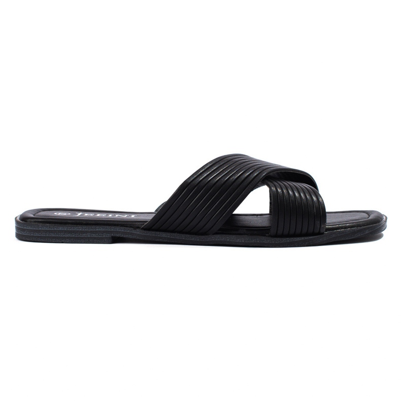 TRENDI Flip-flops clasici confortabili negru 2