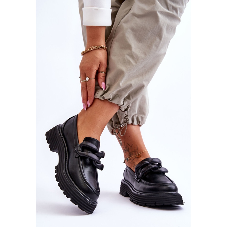 Pantofi Mocasini din Piele Big Star LL274580 Negru 2 Pantofi Mocasini din Piele Big Star LL274580 Negru 2