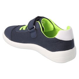 Befado sport pentru copii cu velcro, bleumarin și verde 451X004 albastru 1