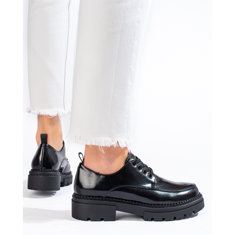 La.Fi Pantofi eleganti cu siret negru 2