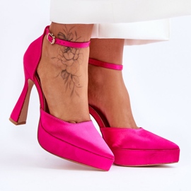 Pompe la modă cu toc înalt Fuchsia Madness roz 8