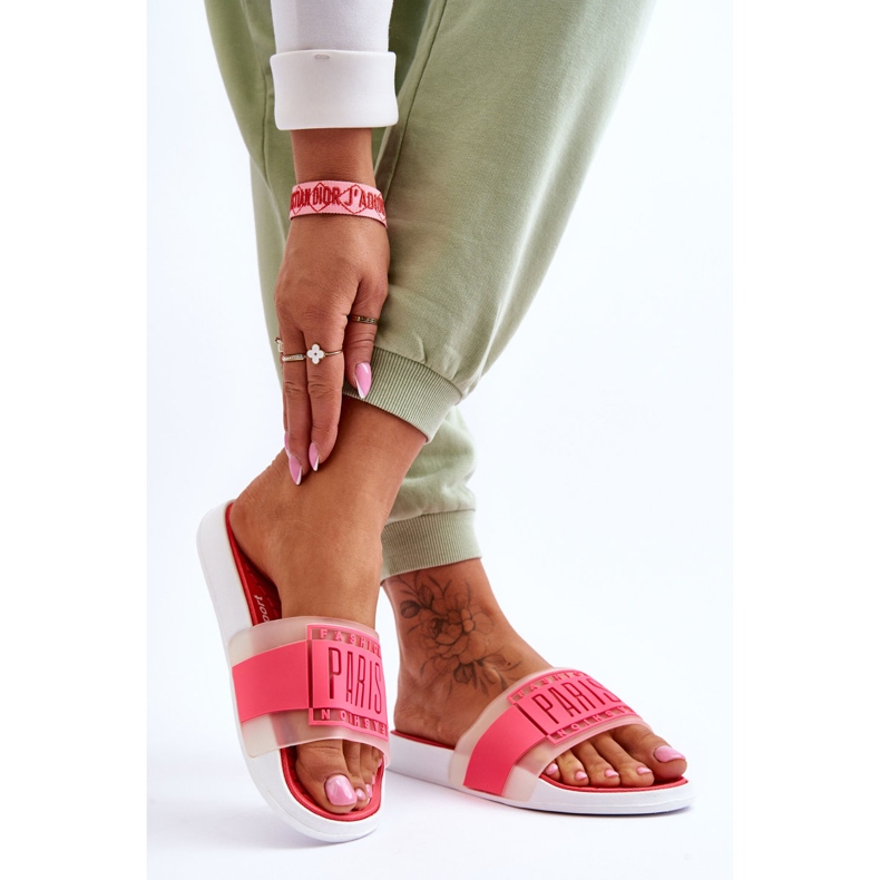 Papuci Sport dama Neon Pink Sunrise roz 2