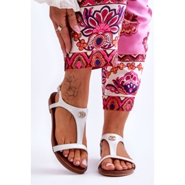 Sandale Plate Cu Decorat S.Barski KV-5541-45 Argintiu 2