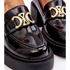 S.Barski Pompe la modă cu tocuri masive negru Imani 4