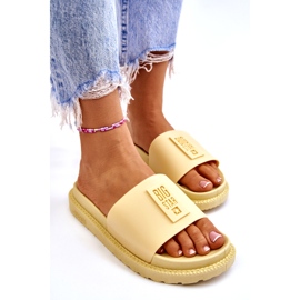 Papuci de damă Big Star JJ274A305 Galben 2