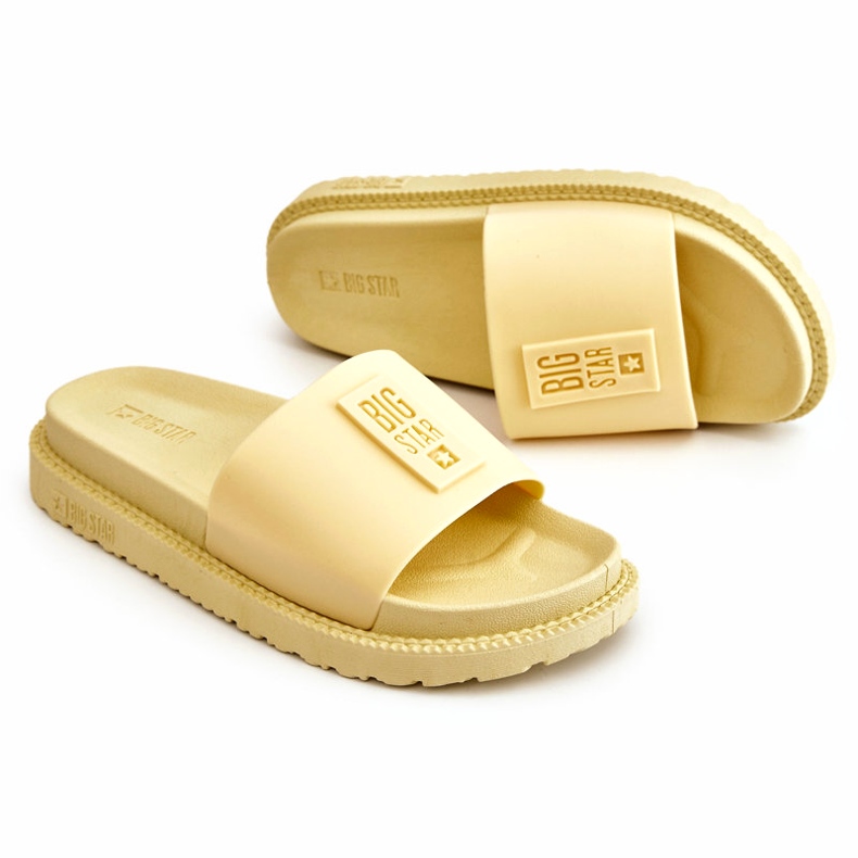 Papuci de damă Big Star JJ274A305 Galben 3