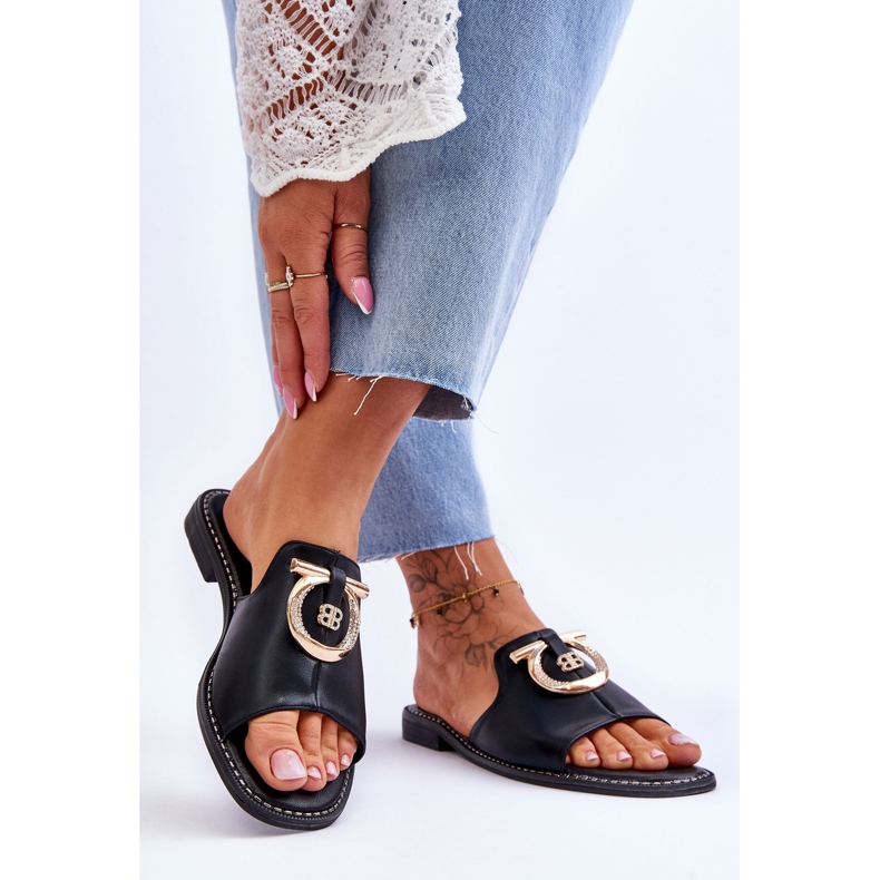 Papuci Piele Pantofi Confort S.Barski KV-2775-32 Negru 2