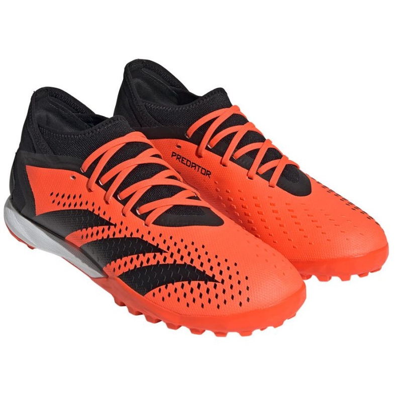 Pantofi de fotbal Adidas Predator Accuracy.3 Tf M GW4638 portocale portocale si rosii 1