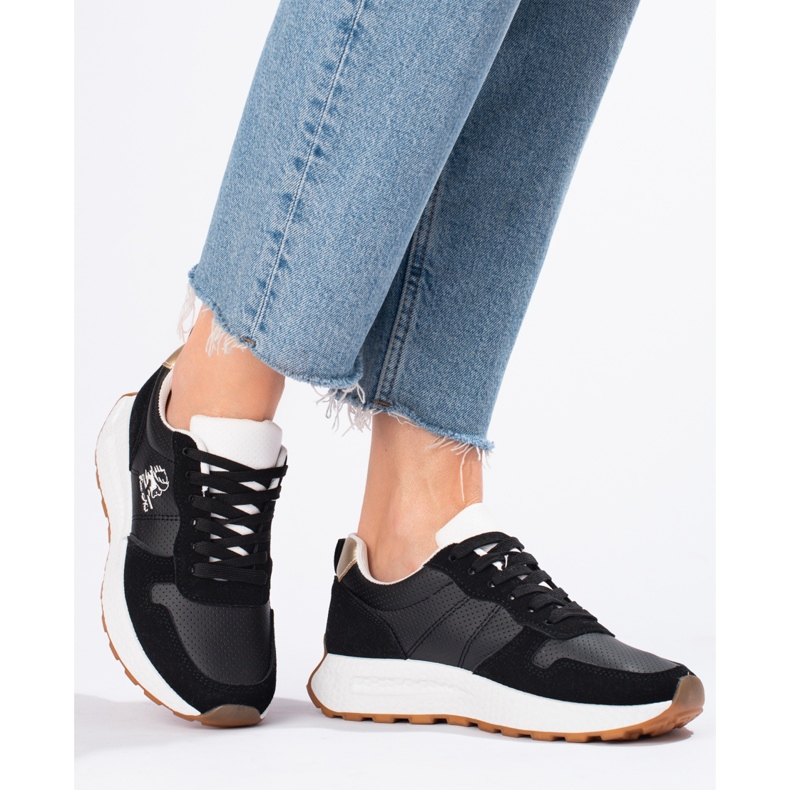 W. Potocki Adidași pe tălpi groase Potocki negru 1