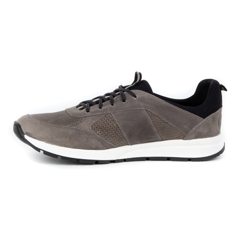 Polbut Pantofi casual barbati din piele 2111P gri 1