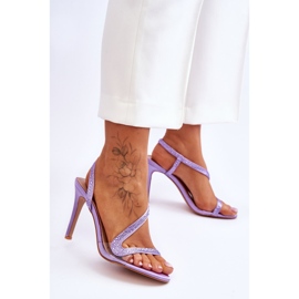 Tocuri înalte slip-on elegante Violet Colima 2