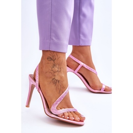 Tocuri înalte cu slip-on, roz Colima 2