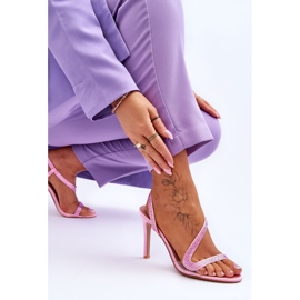 Tocuri înalte cu slip-on, roz Colima 5