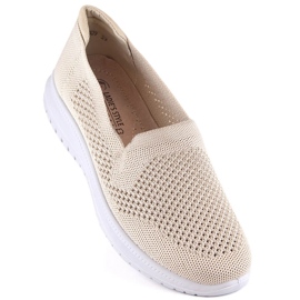 Atletico Pantofi sport confortabili de dama, bej Ladies Style 1