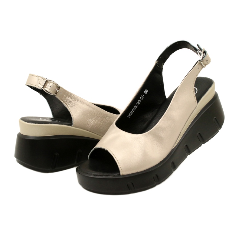 Sandale cu pană Aur Filippo DS3595/23 GO de aur 4 Sandale cu pană Aur Filippo DS3595/23 GO de aur 4