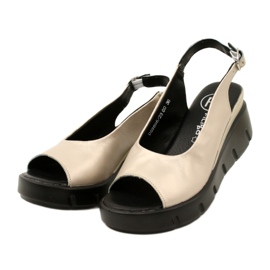 Sandale cu pană Aur Filippo DS3595/23 GO de aur 3 Sandale cu pană Aur Filippo DS3595/23 GO de aur 3