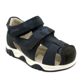 Evento Sandale cu velcro Miss Boys, bleumarin 23DZ23-5909 albastru 1