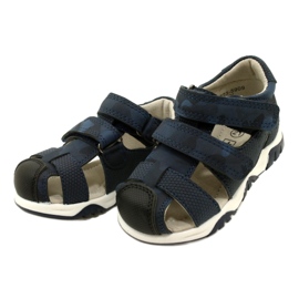 Evento Sandale cu velcro Miss Boys, bleumarin 23DZ23-5909 albastru 3