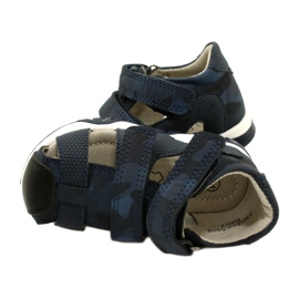 Evento Sandale cu velcro Miss Boys, bleumarin 23DZ23-5909 albastru 6