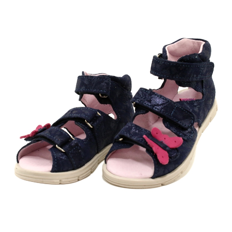 Sandale cu prevenție ridicată Mazurek 1291 Fluturi albastru 3