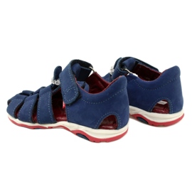 Sandale din piele pentru Velcro Mazurek 1364 Navy Blue albastru 6 Sandale din piele pentru Velcro Mazurek 1364 Navy Blue albastru 6