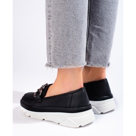 Mocasini Pantofi Vinceza negri negru 1