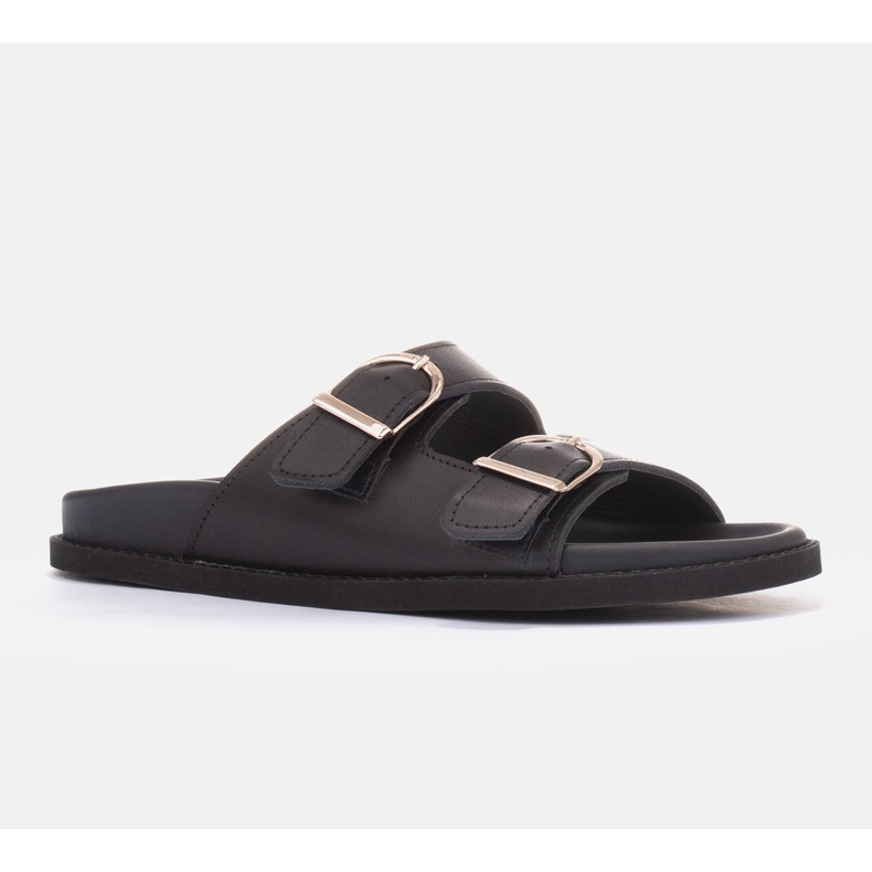 Marco Shoes Papuci cu catarame negru 1 Marco Shoes Papuci cu catarame negru 1