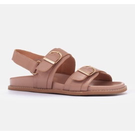 Marco Shoes Sandale cu cataramă bej 1 Marco Shoes Sandale cu cataramă bej 1