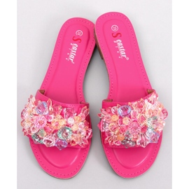 Seastar Papuci cu pietre colorate Estrada Fuchsia roz 1