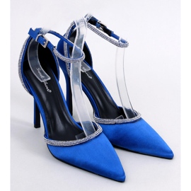Pompe cu toc înalt cu zirconiu cubic Conway Blue albastru 1