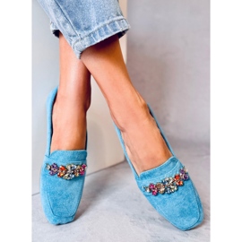 Mocasini Davitian Blue din zirconiu cubic albastru 4