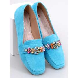 Mocasini Davitian Blue din zirconiu cubic albastru 1